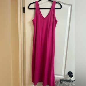 Karen Kane Pink maxi dress, v-neck, size M